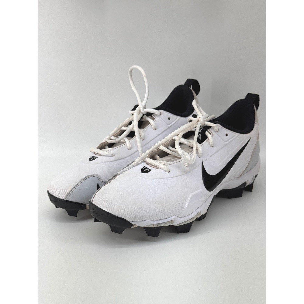 Nike Alpha Menace Shark 3 Football‎ Cleats Mens 7.5 White Black FB9728-100
